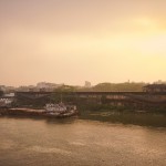 Sunrise over Hooghly River