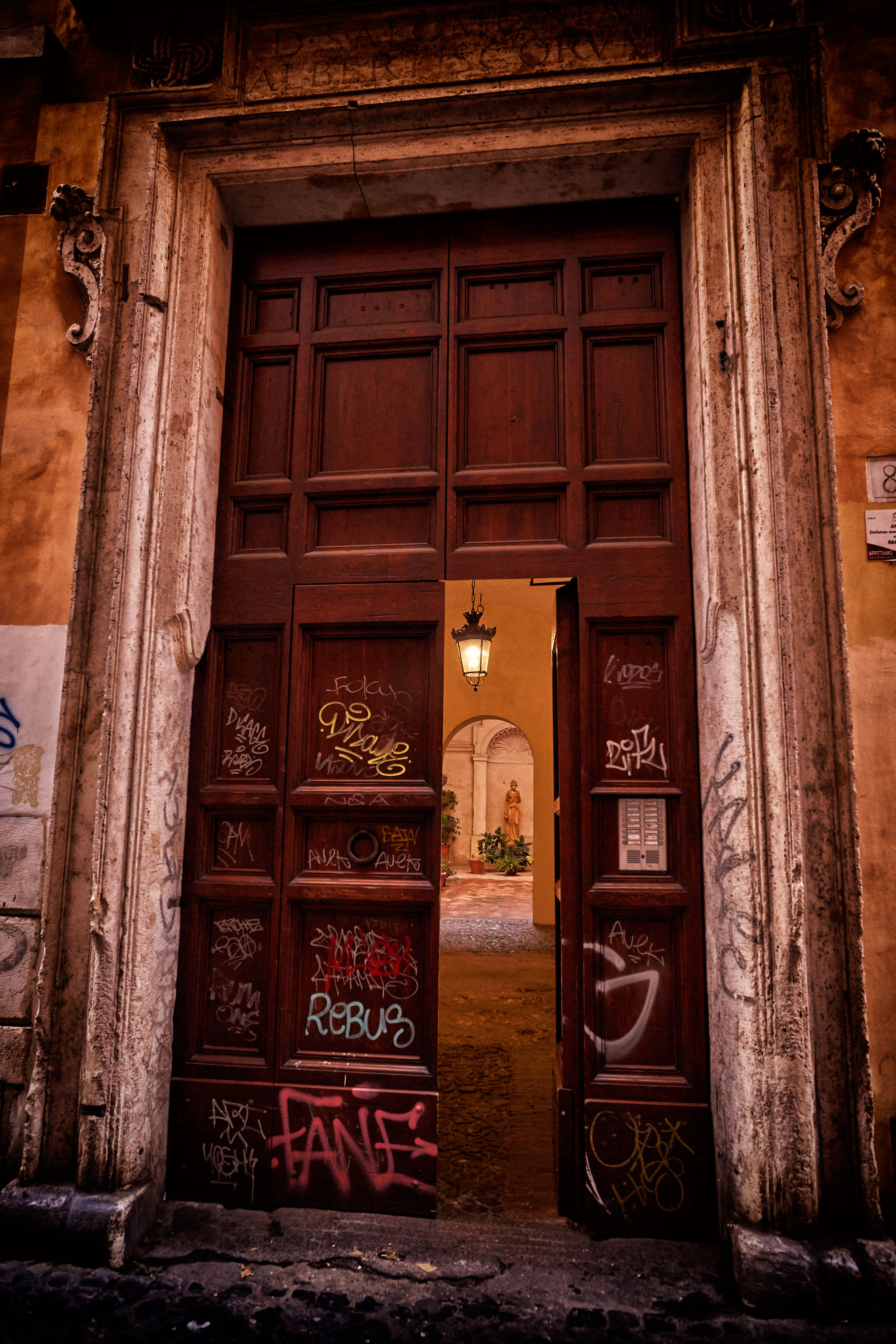 The Door at Ponte Sisto